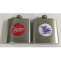 Stainless Steel Hip Flask w/Digital Image